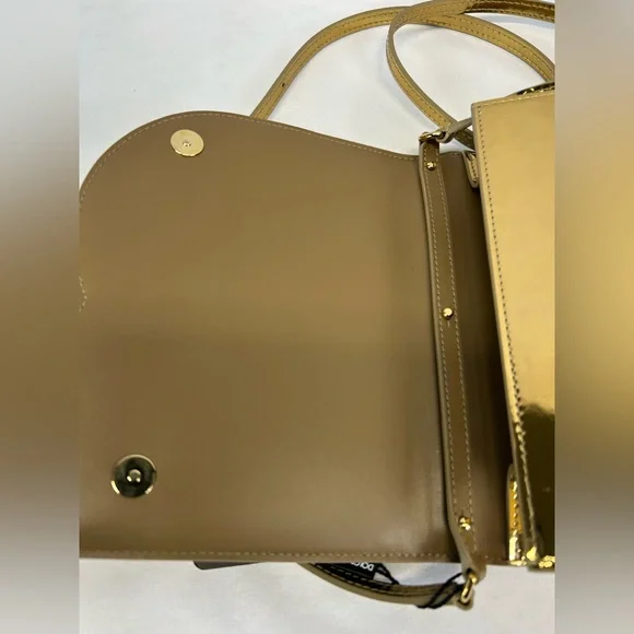 Dolce & Gabbana Gold DG Logo Crossbody Bag - Picture 10 of 12